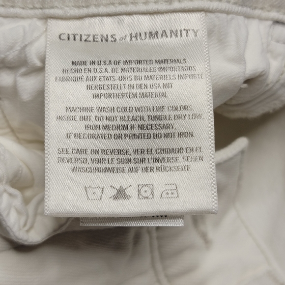 Citizens of Humanity white Harlow ankle high rise skinny fit women's size 25 - Picture 11 of 13